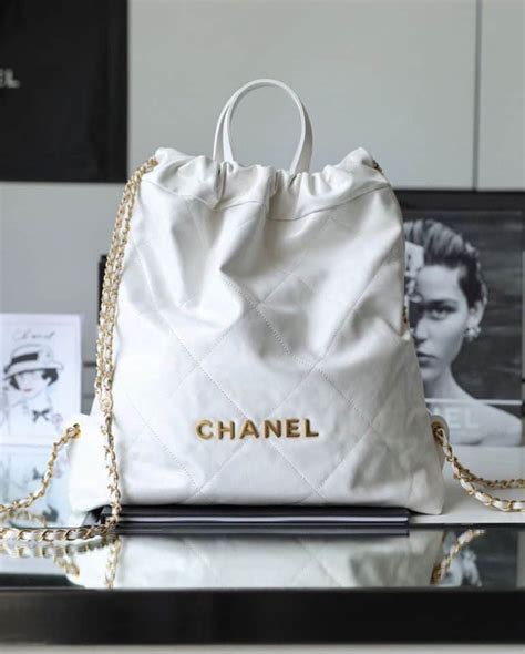 chanel 22 backpack white|Chanel 22 handbags.